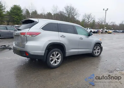 2014 Toyota Highlander Xle V6 из США, поврежденный, VIN 5TDJKRFH8ES027533